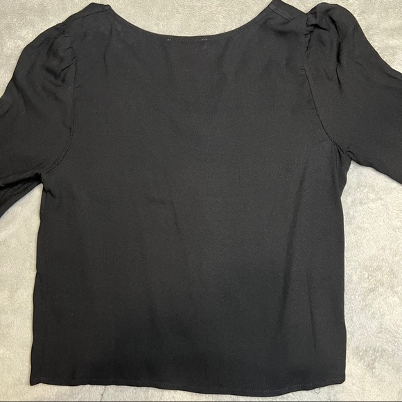 Urban Romantics (Marshalls) - Black Button Up Dress Shirt (SIZE XS) - Picture 6 of 7